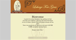 Desktop Screenshot of lahagefoiegras.com