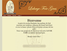 Tablet Screenshot of lahagefoiegras.com